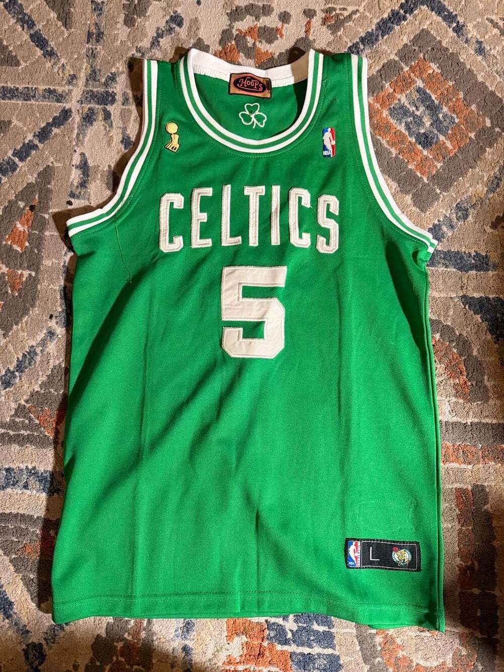 Hoops Boston Celtics Kevin Garnett Size L 5 Jersey Green Basketball